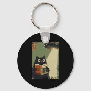 Porte-clés Vintage Japonais Livre sur les Chats Amateurs Ufo