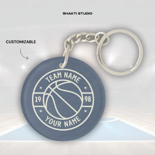 Porte-clés vintage joueur de basket-ball de Brothe