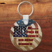 Porte-clés Vintage Juillet 4 Indépendance Conception (Recto)