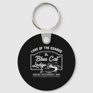 Porte-clés Vintage Le Lac Blue Cat Lodge D'Ozarks