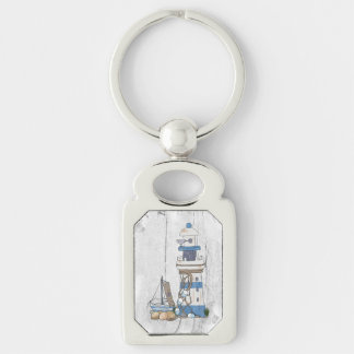 Porte-clés Vintage Leuchtturm mit schiff 