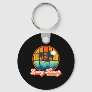 Porte-clés Vintage Long Beach Mississippi Été 90s Plage So