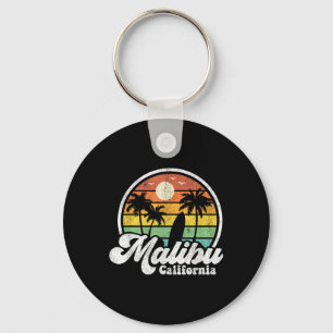 Porte-clés Vintage Malibu Beach California Ca Surfing Retro S