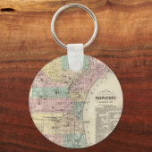 Porte-clés Vintage Map of Milwaukee (Recto)