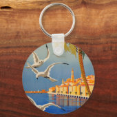 Porte-clés Vintage Menton CoTe D'azur (Recto)
