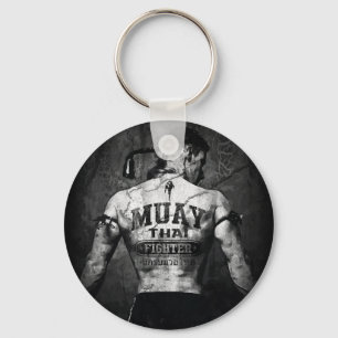 Porte-clés Vintage Muay Thai Fighter