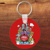 Porte-clés Vintage Music (Recto)