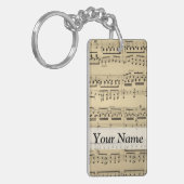 Porte-clés Vintage Music Sheet (Devant gauche)