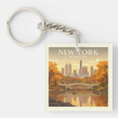 Porte-clés Vintage New York (Devant)