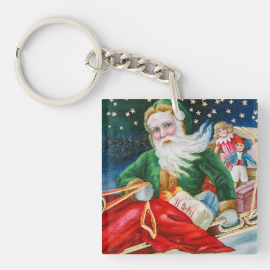 Porte-clés Vintage Noël (Devant)