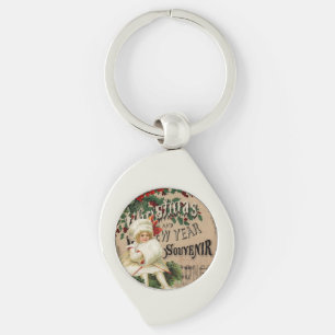 Porte-clés Vintage Noël Nouvel An Ephémère