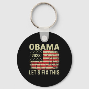 Porte-clés Vintage Obama 2028 Un drôle d'élection politique p