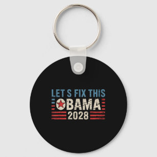 Porte-clés Vintage Obama 2028 Un drôle d'élection politique p