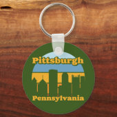 Porte-clés Vintage Pittsburgh Pennsylvanie (Verso)