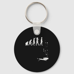 Porte-clés Vintage Plongée Evolution Diver Diver Diver Diver