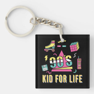 Porte-clés Vintage Retro 90's Kid For Life 1990s 90s