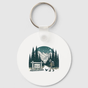 Porte-clés Vintage Rétro Parc National Après la Tombée de la