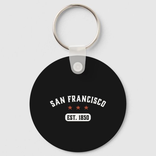 Porte-clés Vintage Retro San Francisco City Californie États- (Recto)