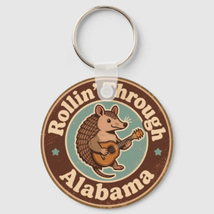 Porte-clés Vintage Rollin Through Alabama Armadillo Musique 