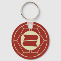 Vintage rouge beige Japon Hattori Kamon Vector Art