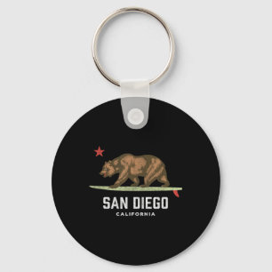 Porte-clés Vintage San Diego California Bear Surf Boys Gir