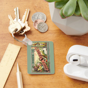 Porte-clés Vintage Seed Packet Étiquette Art, Vick's Choice S
