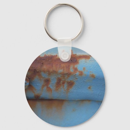 Porte-clés Vintage soft blue rusted (Recto)