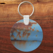 Porte-clés Vintage soft blue rusted (Recto)