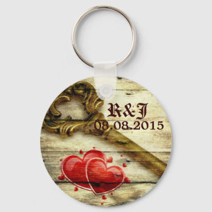 Porte-clés vintage squelette clé victorien steampunk mariage