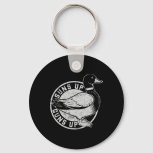 Porte-clés Vintage Style Rétro Suns Up Drôle Chasse De Canard
