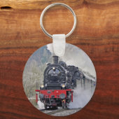 Porte-clés Vintage Train Steam Locomotive (Recto)