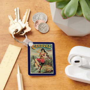 Porte-clés Vintage Travel, Beach Resort, Cabourg France