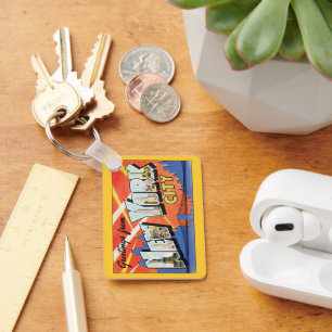 Porte-clés Vintage Travel NYC, Greetings from New York City