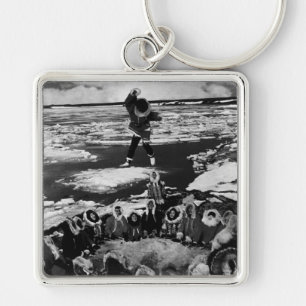 Porte-clés Vintage USA Alaska eskimo tossing de couverture 19