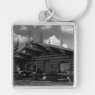 Porte-clés Vintage USA Alaska Moderne cabine de bille d'Alask
