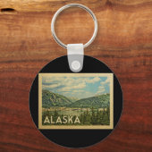 Porte-clés Vintage voyage de l'Alaska (Recto)