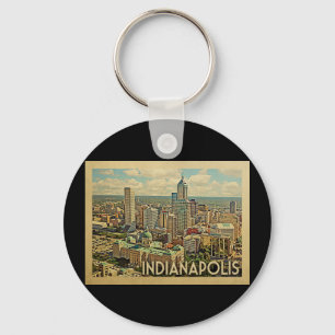 Porte-clés Vintage voyage d'Indianapolis Indiana