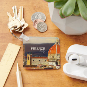 Porte-clés Vintage voyage Florence Firenze Italie Eglise Duom