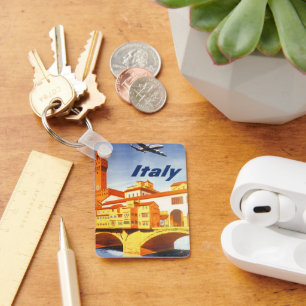 Porte-clés Vintage voyage Florence Firenze Italie Pont Rivièr