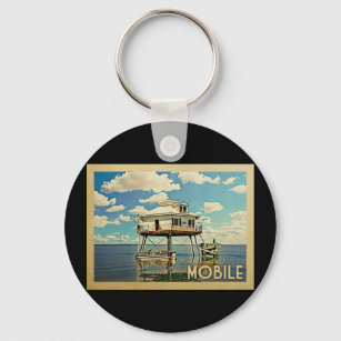 Porte-clés Vintage voyage mobile Alabama