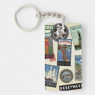 Porte-clés Vintage voyage moderne USA