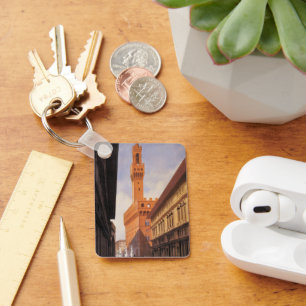 Porte-clés Vintage voyage, Palazzo Vecchio, Florence, Italie