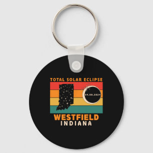 Porte-clés Vintage Westfield Indiana Total Solar Eclipse 2024