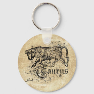 Porte-clés Vintage Zodiac Taurus
