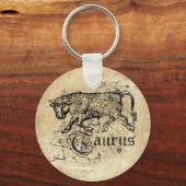 Porte-clés Vintage Zodiac Taurus (Recto)