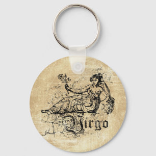 Porte-clés Vintage Zodiaque Vierge