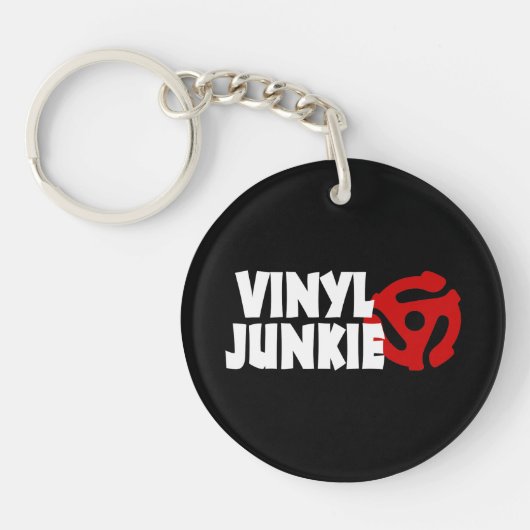 Porte-clés Vinyl Junkie (Devant)