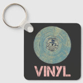 Porte-clés Vinyl Record Retro Disco Conception de musique Vin (Recto)