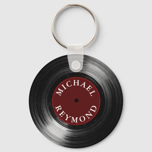 Porte-clés vinyle avec mon nom (Recto)