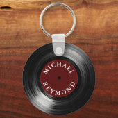 Porte-clés vinyle avec mon nom (Verso)